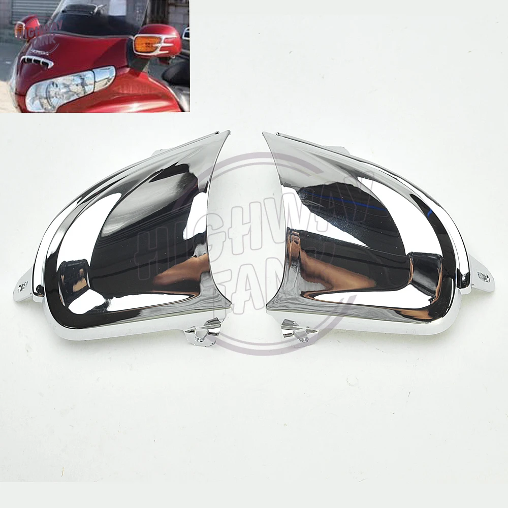 Chrome Motorcycle Front Headlight Cover Decoration Trims case for Honda