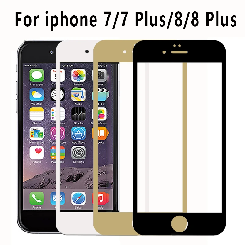 Protective Glass On The For Iphone 8 Plus 7 I Phone Ip 7plus 8plus Screen Protector Protect Film Temperd Glas Protection 2 5d Phone Screen Protectors Aliexpress
