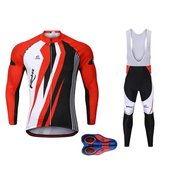 

Men 2018 Team Long Ropa Ciclismo Cycling Jerseys Sets Soft 9D Padded Autumn Mountian Bicycle Clothing MTB Bike Clothes For Man