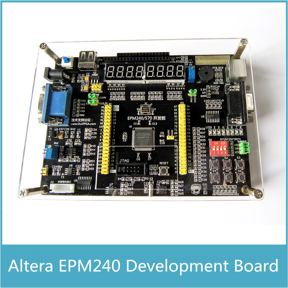 

Altera EPM240 Board Multi-function CPLD Development Board + USB Blaster with AD DA Stepper Motor Infrared Receiver