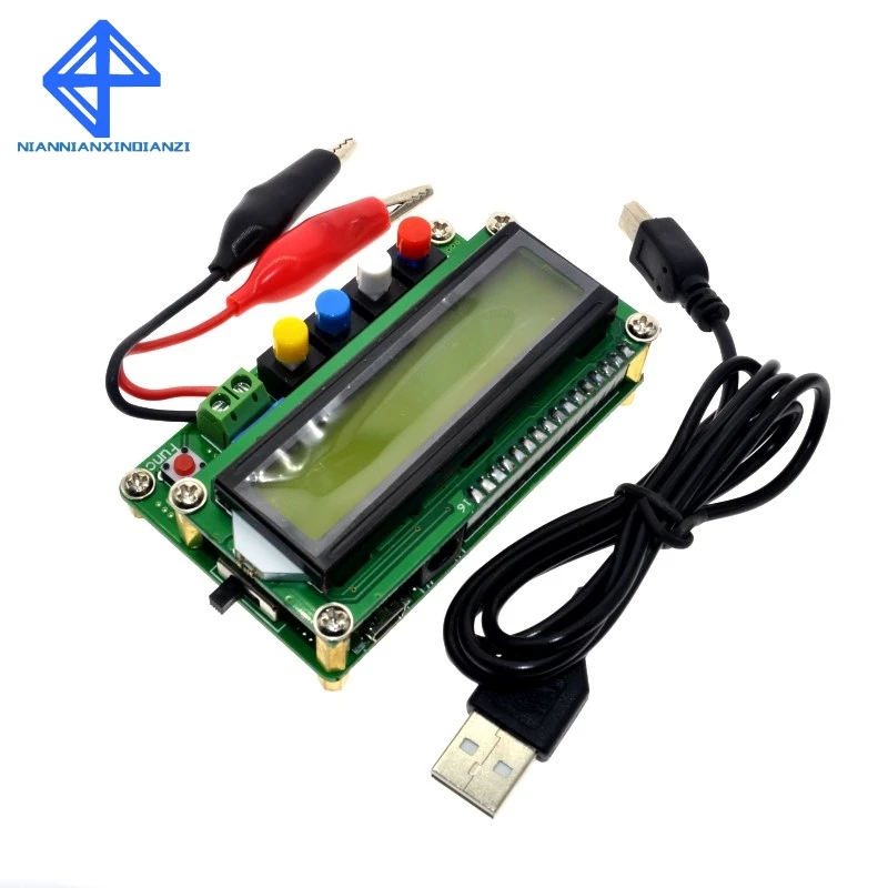 

LC100-A Digital LCD High Precision Inductance Capacitance L/C Meter capacitor tester 1pF-100mF 1uH-100H LC100 A+Test clip