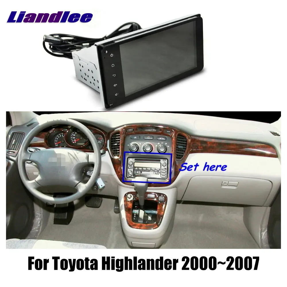 Liandlee " для Toyota Highlander 2000~ 2007 автомобильный Android радио плеер gps NAVI карты HD сенсорный экран ТВ Мультимедиа без CD DVD