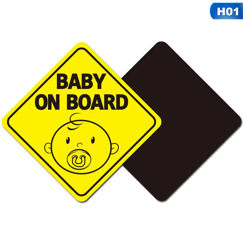 Ребенок на борте автомобиля стикер Предупреждение ющий знак магнит автомобилей светоотражающий Безопасности милый магнитный стикер