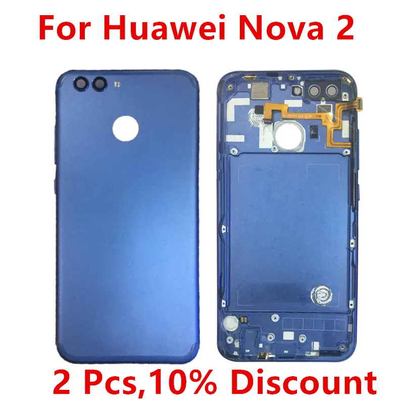 

For Huawei Nova 2 Battery Case Door Back Cover Phone Housing Case For Huawei Nova 2 Original Rear Back Battery Cover Nova 2 Case