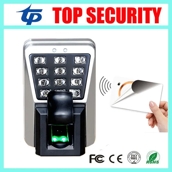 IP65 Waterproof fingerprint door access control system with 13.56MHZ MF