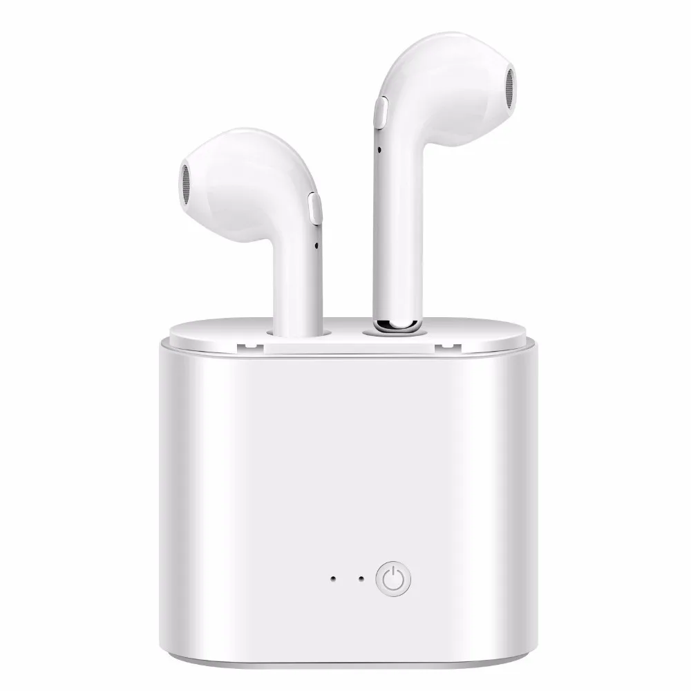 Goede I7 TWS Twins Wireles Oortelefoon Mini Bluetooth V4.2 Oordopjes Stereo Headset Voor Iphone 7 plus 7 6 s 6 plus galaxy S8 Plus