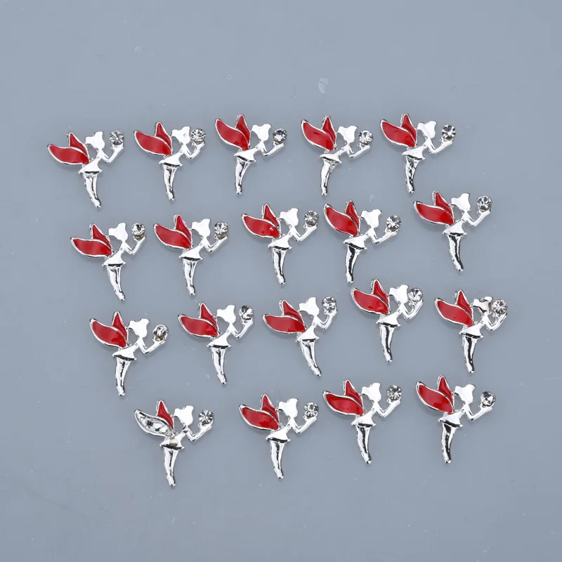 Новые Серебряные Подвески в виде танцующей девочки с ангелом стеклянные