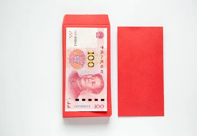 5 шт. креативный большой красный конверт ретро Традиционный китайский стиль новогодний красный конверт простой 100 юаней прибыльное уплотнение