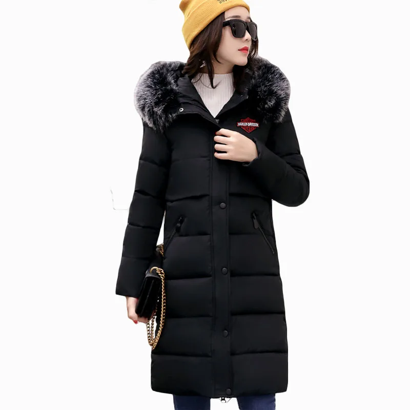 2017 Women Winter Parkas Female Warm Thicken Middle Long