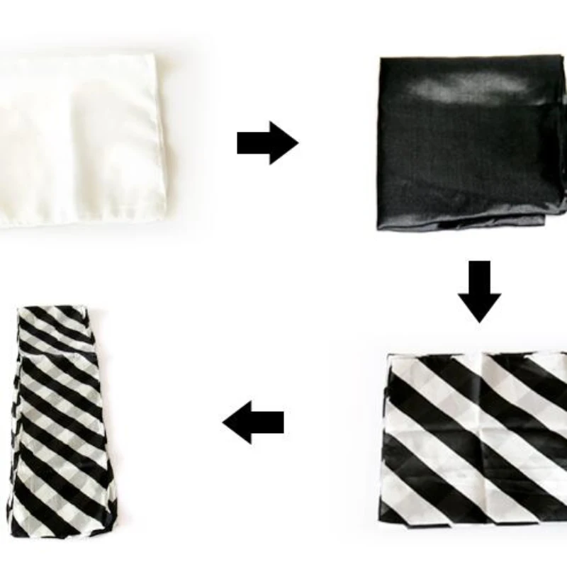 

Silk black&white zebra silk group magic tricks stage magic
