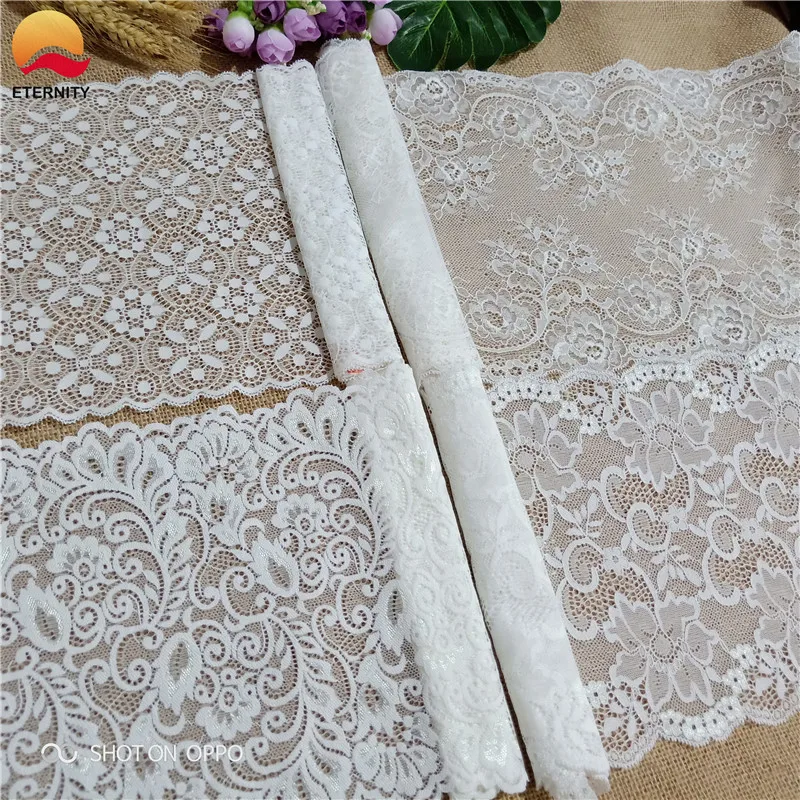 20 2-23 см E2766White растягивающаяся кружевная ткань DIY аксессуары пошива одежды