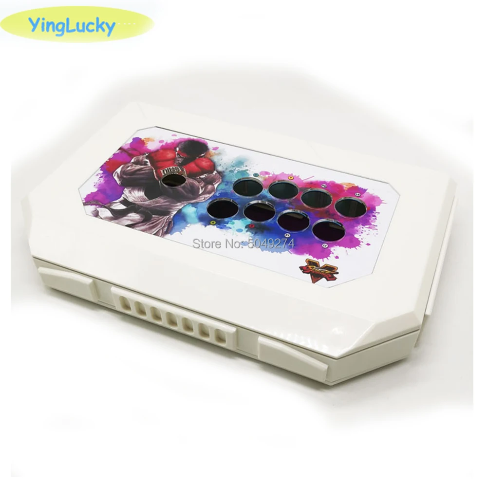 

R7 DIY Arcade Joystick Kits Replacement Part 10 Buttons Arcade Joystick Acrylic Panel and Case