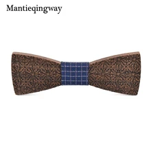 Mantieqingway мужские деревянные Галстуки для брак дерево бабочкой Бизнес Свадебная вечеринка рубашка Bowknots дерево Gravatas тонкий галстук