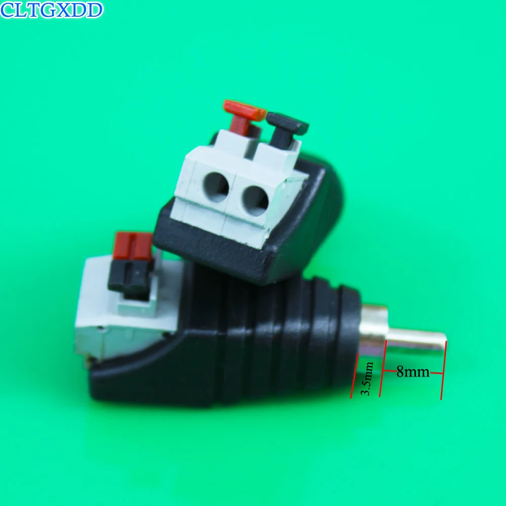 

cltgxdd CAT5 To Camera for CCTV Video Balun RCA Female+Male Jack AV Screw Terminal Pressed Connector RCA MF to Terminal Block