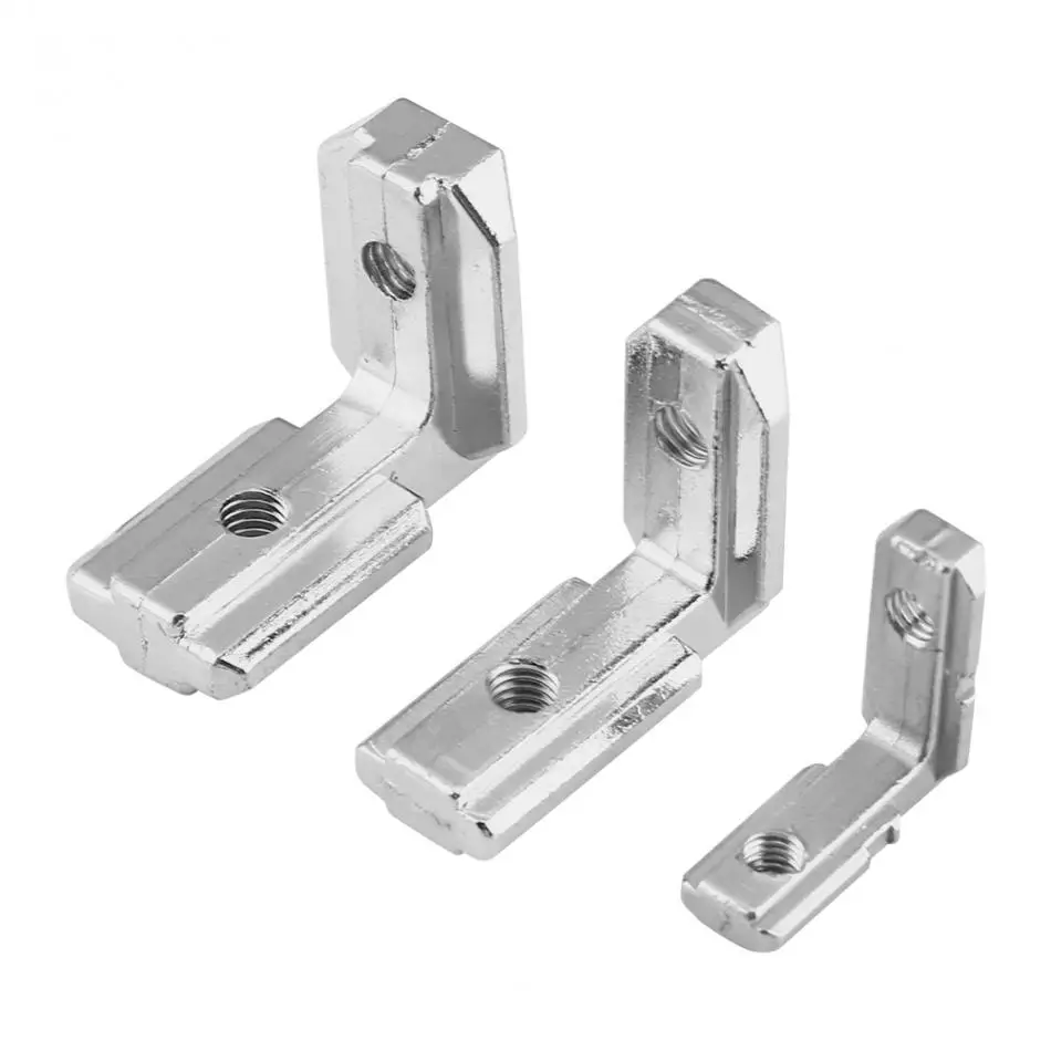 10pcs T Slot L Shape Aluminum Profile Interior Corner Bracket Connector