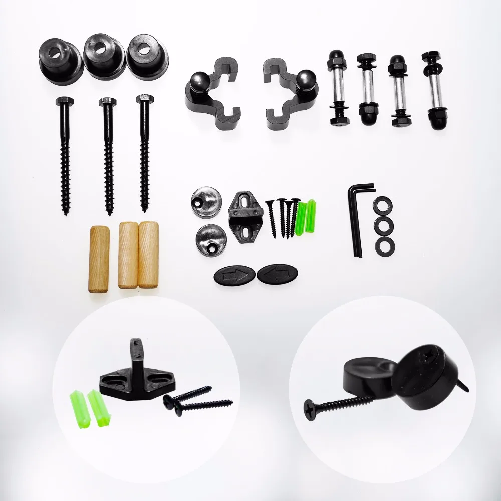 LWZH American Style 11FT/12.6FT Sliding Wood Barn Door Carton Steel Hardware Kit Black I Shaped Hangers Rollers for Single Door