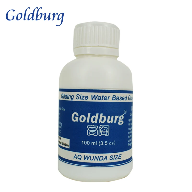 

Metal Leaf Gilding Adhesive- Gilding glue for leaf foil - 100ml Water- based environmental glue apply to all leaves foil