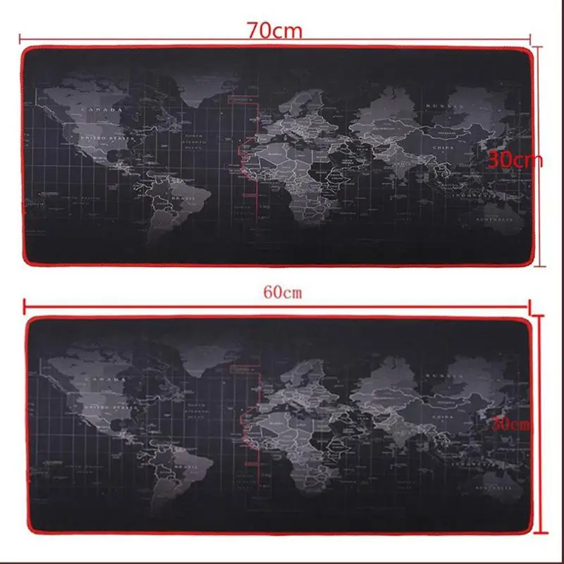 Горячая Распродажа игровой коврик 30*60 см 30*70 см 30*80 см 40*90 см карта мира очень большой коврик для мыши коврик из натурального каучука Настольный игровой коврик для мыши