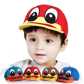 

Sun Hat Children Outdoor Sports Cap New Cute Duck Design Newborn Photography Props Children's Hats Snapback Baseball Caps G0178