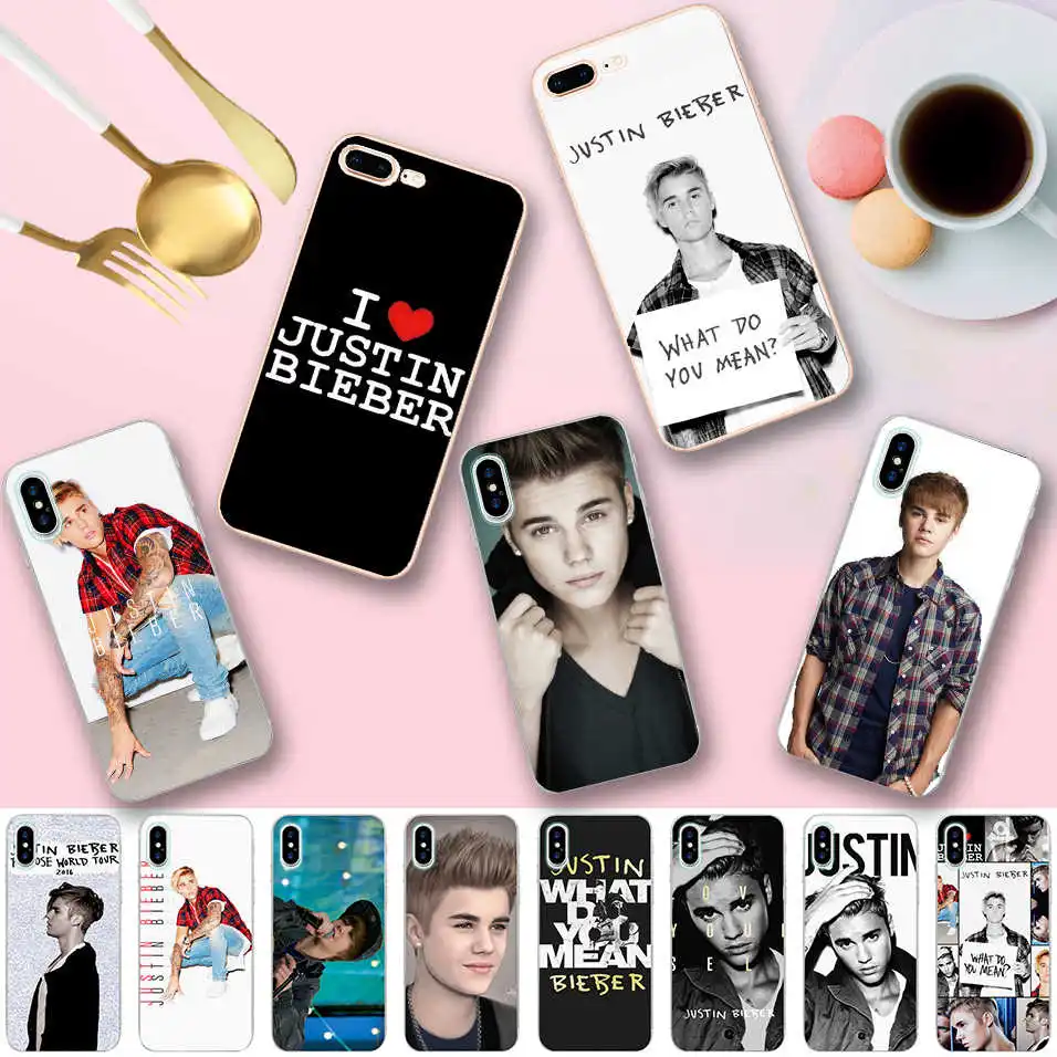 Minason Justin Bieber Case for iPhone X 5 S 5S XR XS Max SE 6 6S 7 8 Plus Cover Clear Soft Silicone Phone Fundas Capinha Coque