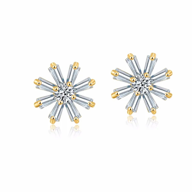 Us 4 39 Christmas Gift Rhinestone Crystal Snowflake Earrings Bijoux Women Jewelry Fashion Gold Color Cz Stud For S In Us 4 39 Christmas Gift Rhinestone Crystal Snowflake Earrings Bijoux Women Jewelry Fashion Gold Color Cz Stud For S In