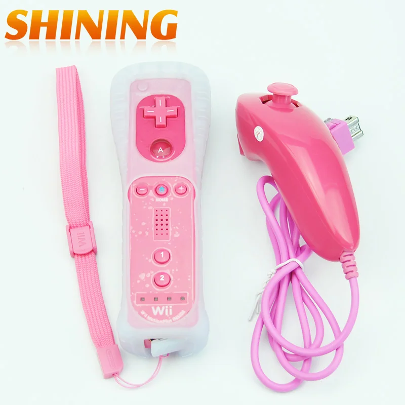 

New Motion Pro Gaming Vedio Motion Plus RemoteAnd For Nunchucks Navigation Controller Case Wrist Strap For Nintendo For Wii