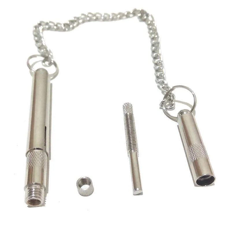 

Professional Pet Ultrasonic Adjustable Sound Frequency Training Whistle with chain for Dogs,Pigeon Durable Pet supplies 1pcs W1