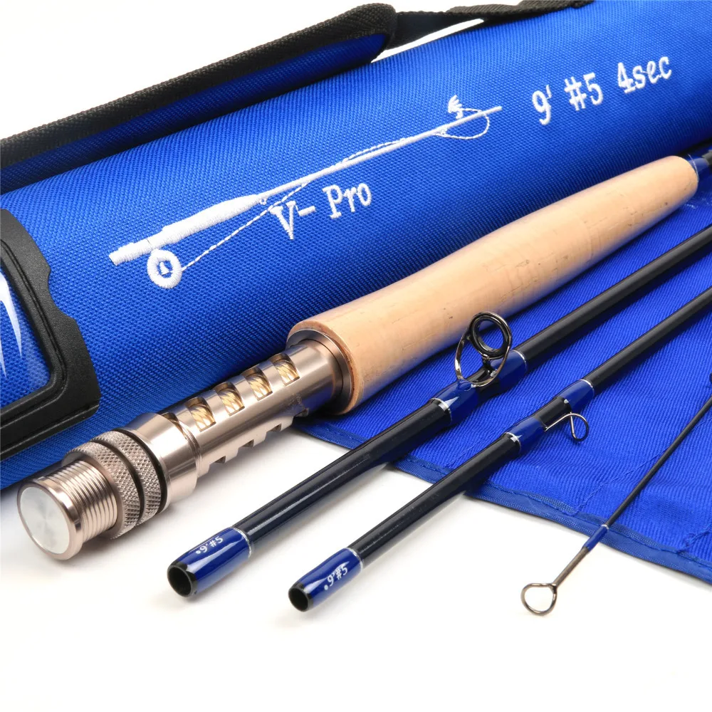 Maximumcatch New Fly Fishing Rod SK Carbon Fiber 9FT 5WT 4PCS Carbon