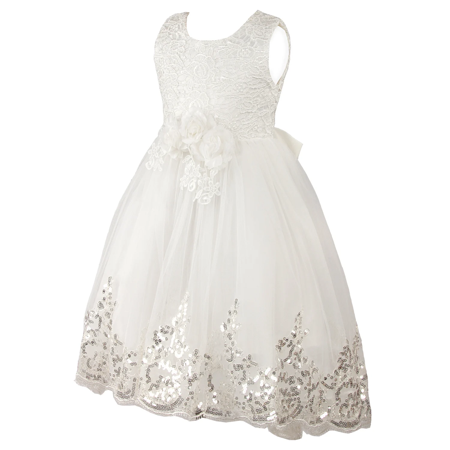 Платье для девочек нарядная детская одежда-пачка с цветочным рисунком элегантное ручное Бисероплетение, платья для девочек, вечерние платья принцессы для детей от 2 до 10 лет