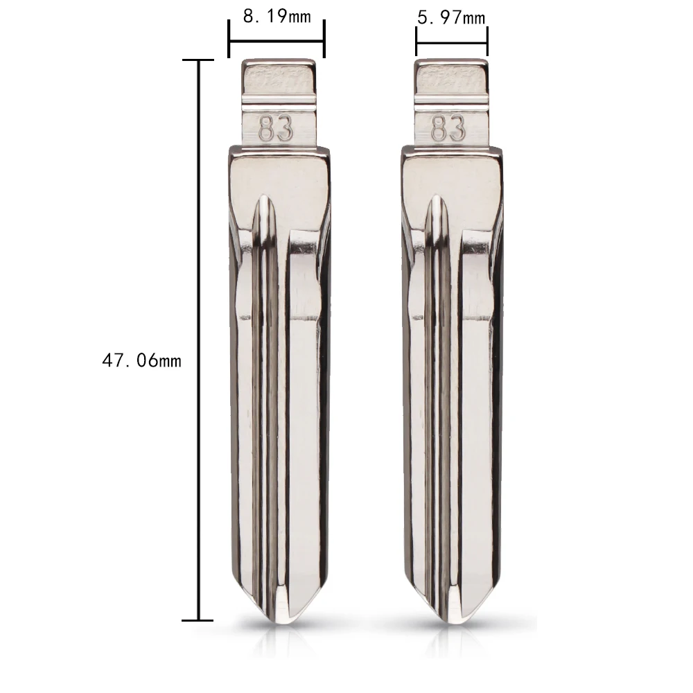 KEYYOU № 83 металлический Uncut пустой флип складной пульт дистанционного управления замена лезвия-ключа автомобиля пустой SX9 ключа для peugeot ключ Citroen
