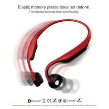 ES368 костной проводимости Bluetooth наушники Беспроводная Спортивная гарнитура HiFi бег тяжелый стерео бас наушники для смартфона беспроводные