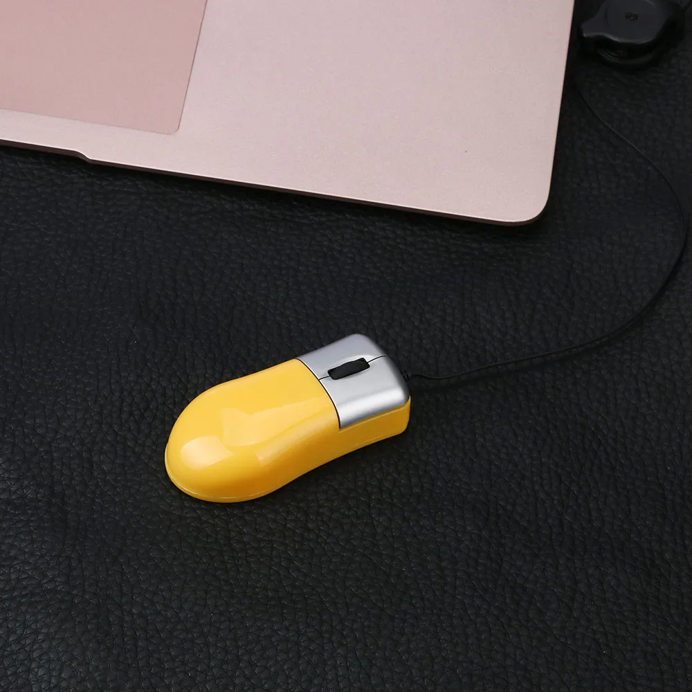 Мышь Мини Выдвижная USB оптическое колесо прокрутки проводная мышь для ноутбука ПК T0.9