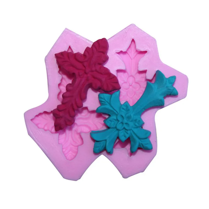 

4YANG 3D Cross Modeling Silicone Mold Fondant Cake Sugarcraft Decoration Tools Baking Ware Soap Chocolate Kitchen Baking Moulds
