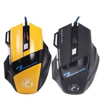

High Quality X7 3200DPI / 5500 DPI Mouse Button Gaming Mute USB Mouse 7 Button Breathing Light Professional Game for LOL CF
