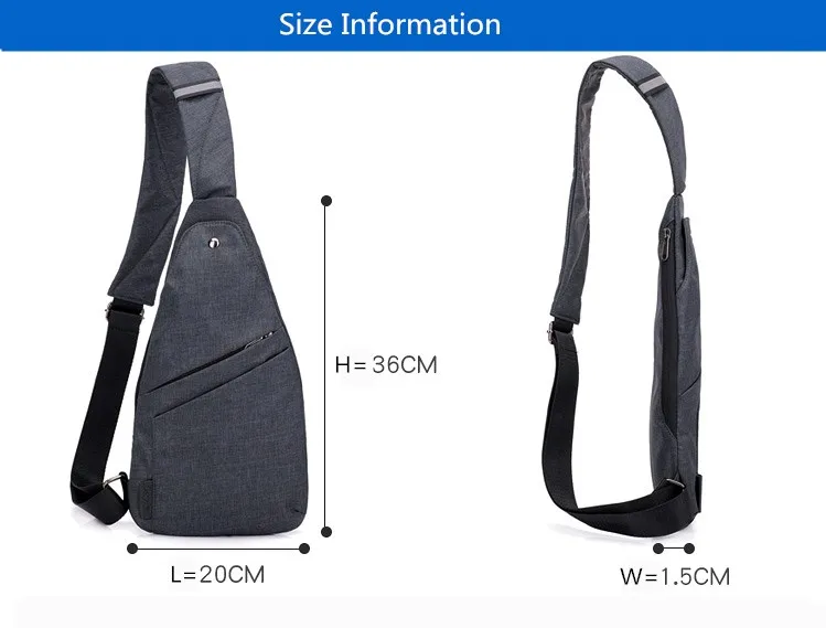 small anti-theft bagpack sling one shoulder sport bag waterproof travel small chest bag slim mini crossbody bag dropshipping