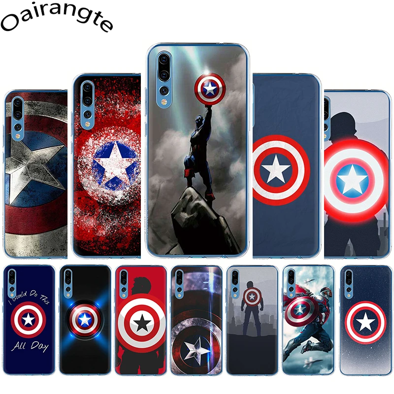 

Captain America Shield Marvel Hard Phone Case for Huawei Honor 6A 6C 7A Pro 7C 7X 8C 8X 8 9 10 Lite Play view 20 9X Pro