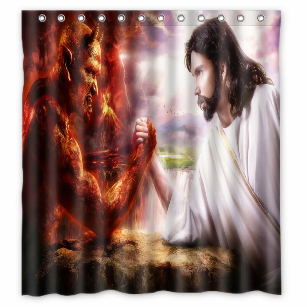 Buy Vixm Home Custom Devil Bath Curtains Waterproof