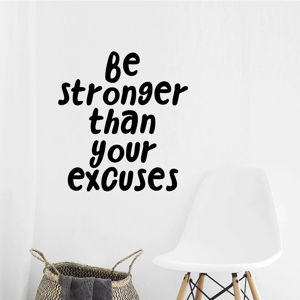 

Delicate be stronger than your excuses Pharse Home Decor Self Adhesive Vinyl Waterproof For Living Room Mural Bedroom Vinyl
