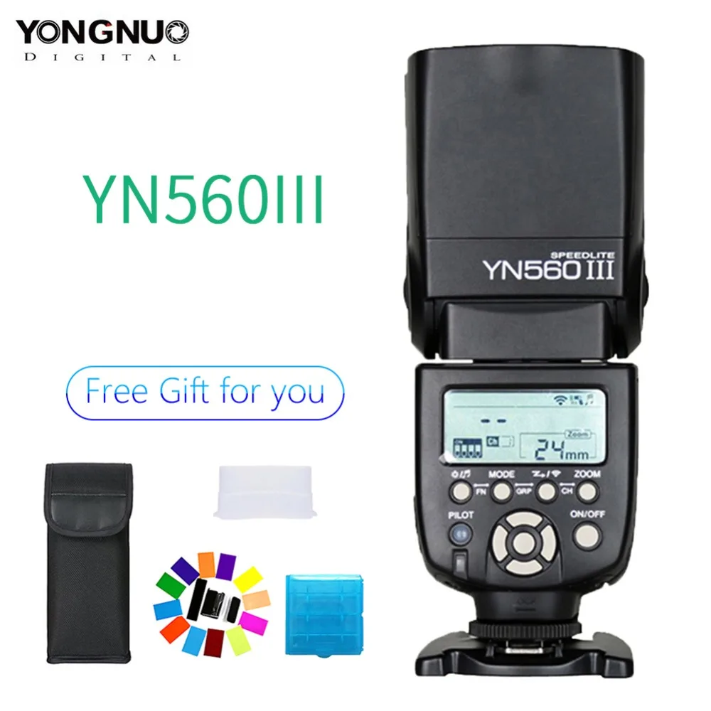 Профессиональная вспышка Yongnuo YN 560III YN560 III 560 для Canon Nikon Pentax Olympus|Фотовспышки| |