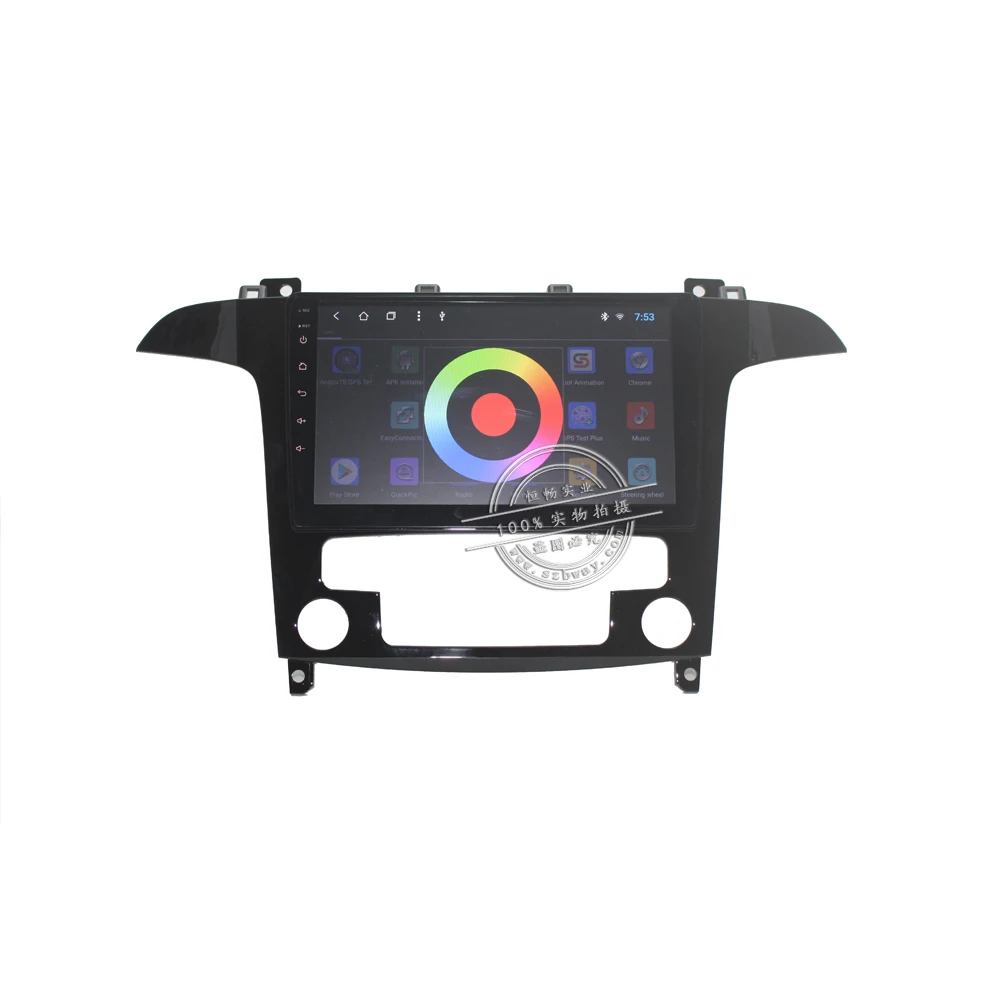 Top Bway 9" car radio stereo for Ford S-Max 2007 2008 android 7.1 car dvd player with bluetooth,GPS,SWC,wifi,Mirror link 3