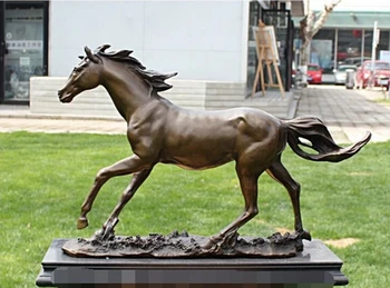 

Western Pure Bronze Copper Marble Art Decoration Horse Statue Sculpture