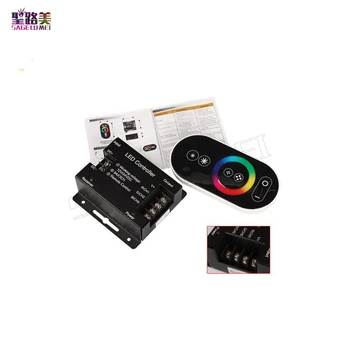 

Best price 18A RF Remote Wireless Touch Pad Panel LED Controller for 5050 RGB LED strip Light free shipping DC12-24V