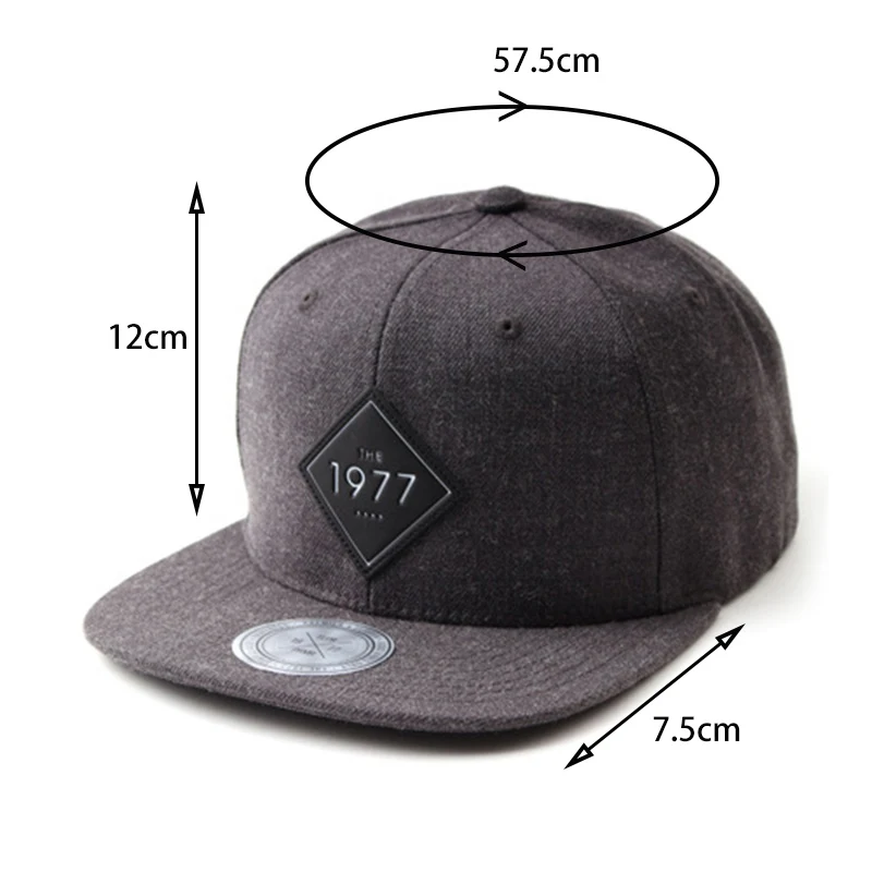 Women Men Hip Hop Flat Cap Unisex 1977 Letters Embroidery Baseball Hat Fashion Male Female Outdoor Cool Trucker Caps CP0128 (1)