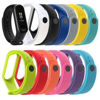 

Colorful Silicone Replacement Wrist Strap for Xiaomi Mi Band 4 Smart Band Bracelet Accessories Wristband xioami miband 4 band4
