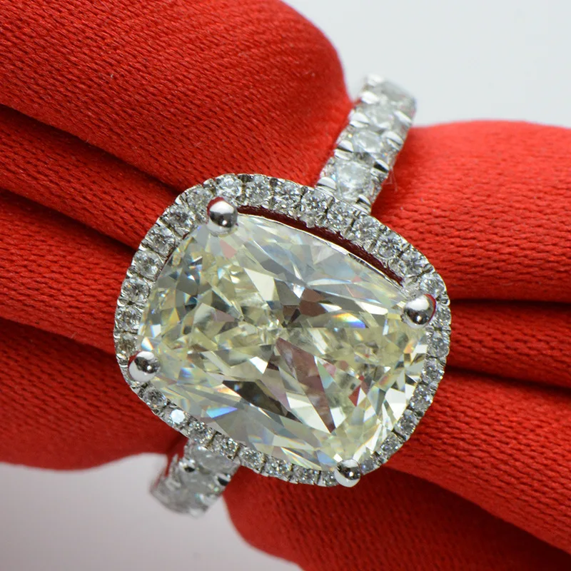 3.85 carat sterling  wedding ring bands