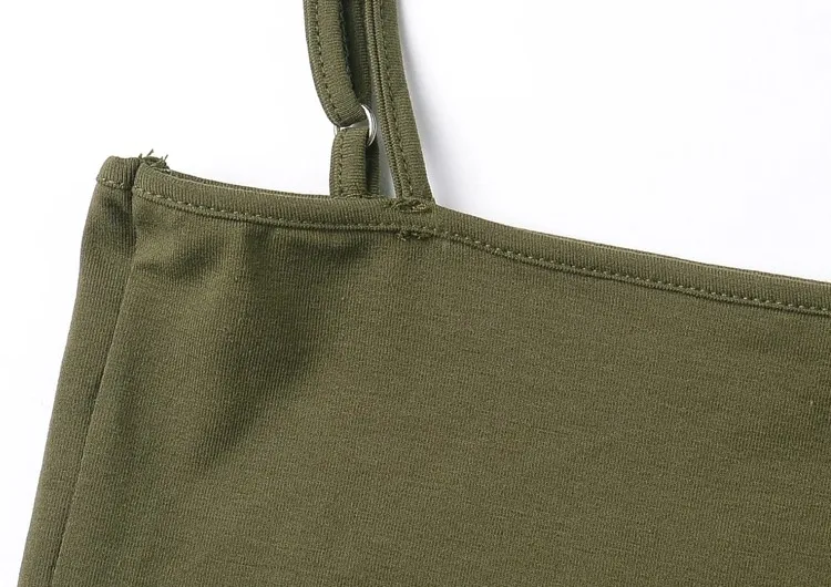 Women Cotton Spandex Spaghetti Strap Basic Tube Bodysuit Adjustable Cami Straps Bodysuit sexy bodysuit