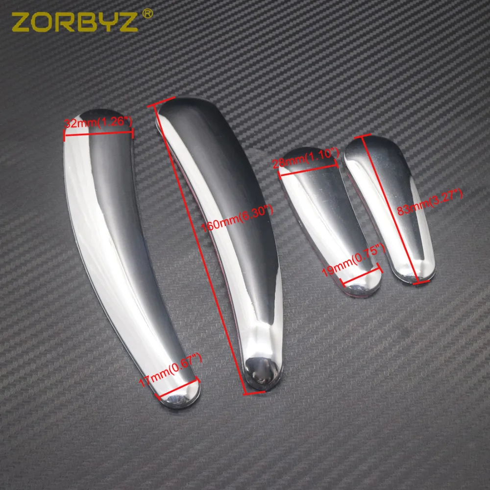 ZORBYZ Мотоцикл 3D Хром изогнутый маятник рамка Крышка вставка для Harley Softail FLSTC 2008 2014