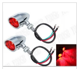 Aluminum Turn Signal Light Red Lens For Kawasaki Vulcan Classic VN 400 VN500 VN800 900 1200 1500 1600 2000 Chopper Cruisers |