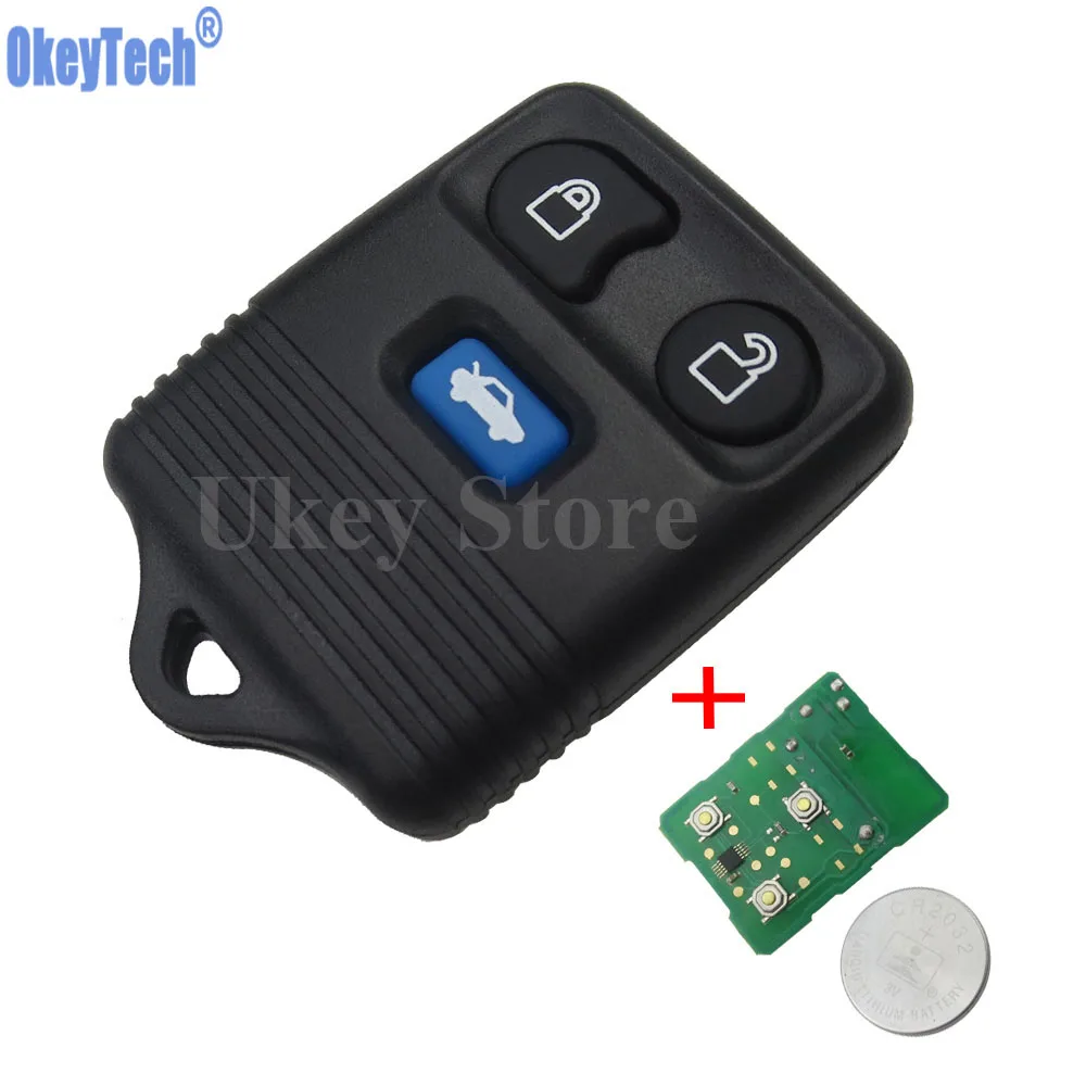 OkeyTech 3 Buttons Replacement Remote Key Keyless Entry Fob 315 433MHz For Ford Transit MK6 Connect 2000-2006 Auto Refit Car Key