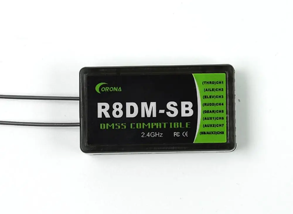Corona R8DM-SB 2 4G 4CH DMSS совместимый приемник w/S. Bus Поддержка JR XG6 XG7 XG8 XG11 для RC самолета |